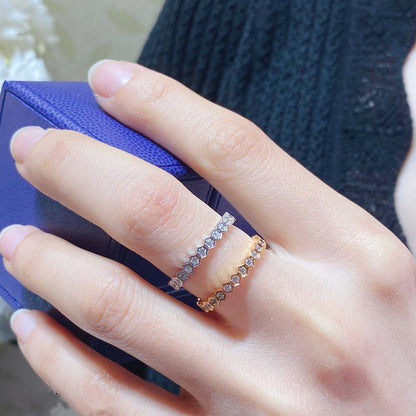 [Luxery]BEE LOVE DIAMOND PAVED SMALL RING
