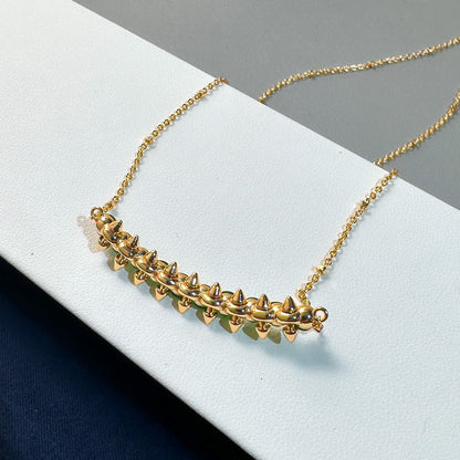 [Luxery]New Arrival: Green Bead Rivet Necklace