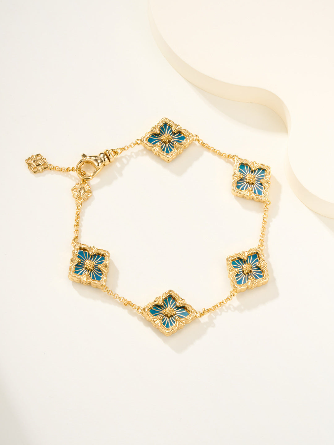 [Luxery]B.C.L ENAMELED Five-Flower Bracelet£¨Various Colors)