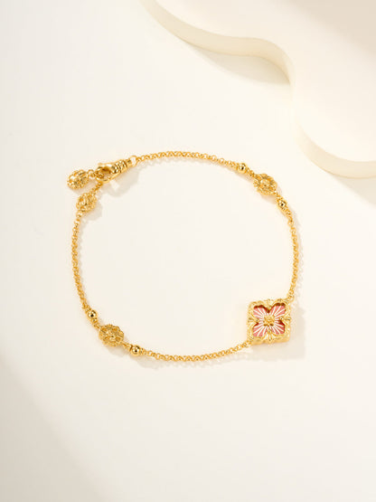 [Luxery]B.C.L ENAMELED One-Flower Bracelet£¨Various Colors)