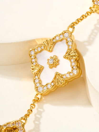 [Luxery]B.C.L ENAMELED Five-Flower Bracelet£¨Various Colors) BIG SIZE