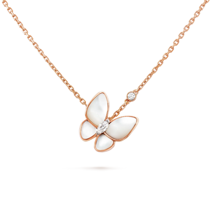 [Luxery]BUTTERFLY MOP DIAMOND NECKLACE