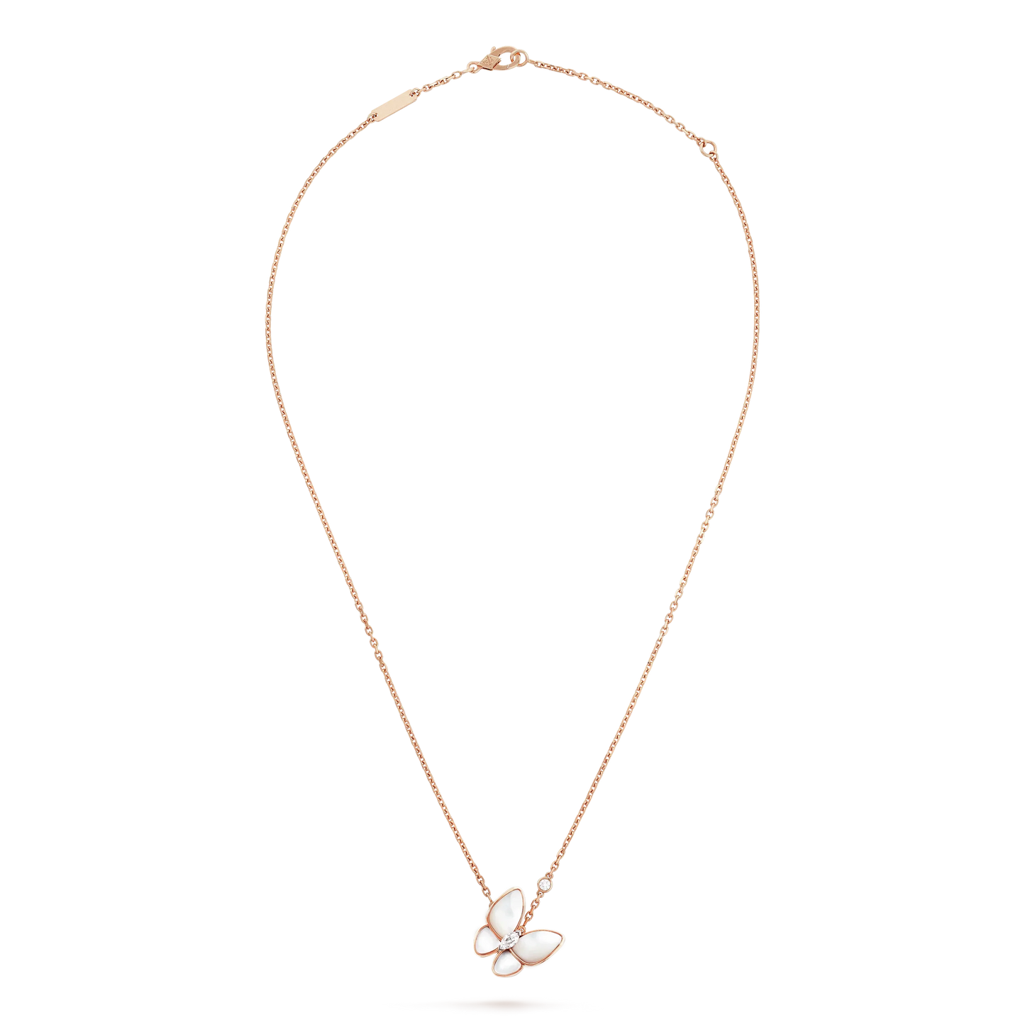 [Luxery]BUTTERFLY MOP DIAMOND NECKLACE