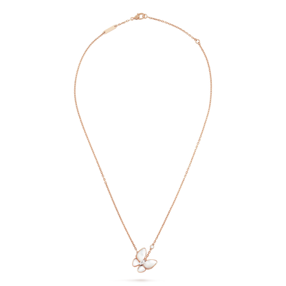 [Luxery]BUTTERFLY MOP DIAMOND NECKLACE