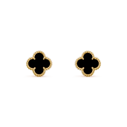 [Luxery]CLOVER MINI 9.5MM BLACK MOP EARRINGS