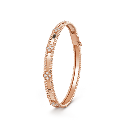 [Luxery]CLOVER BRACELET 4MM DIAMONDS