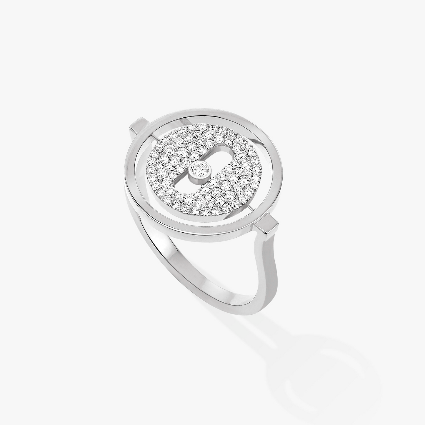 [Luxery]Demo MOVE PAVED SILVER DIAMOND RING