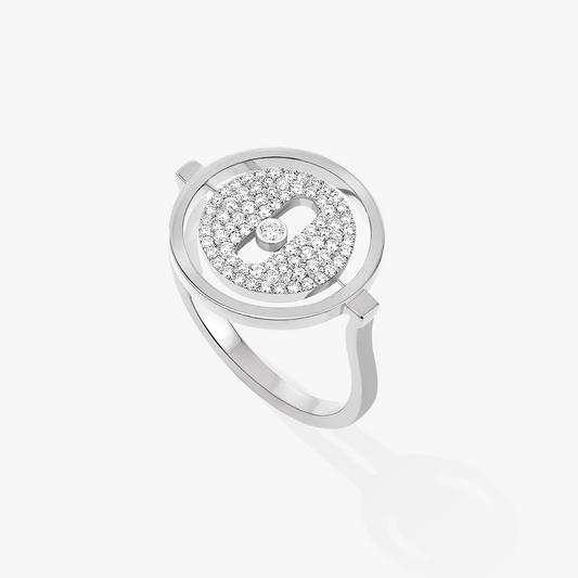 [Luxery]Demo MOVE PAVED SILVER DIAMOND RING
