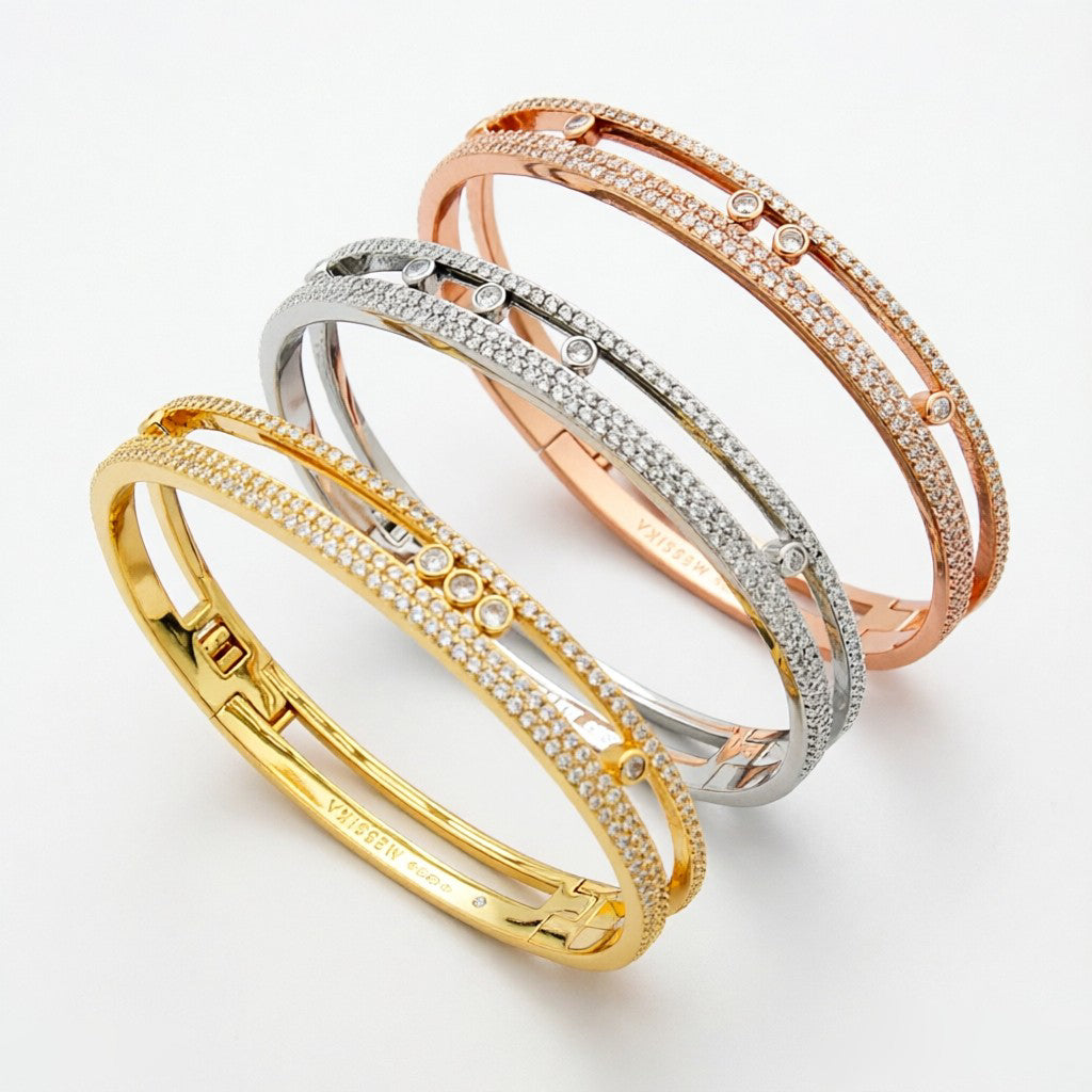 [Luxery]Move Romane pavé bangle