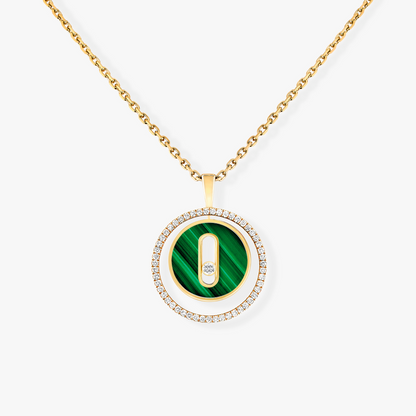 [Luxery]Demo MOVE 1 DIAMOND MALACHITE GOLD DIAMOND NECKLACE