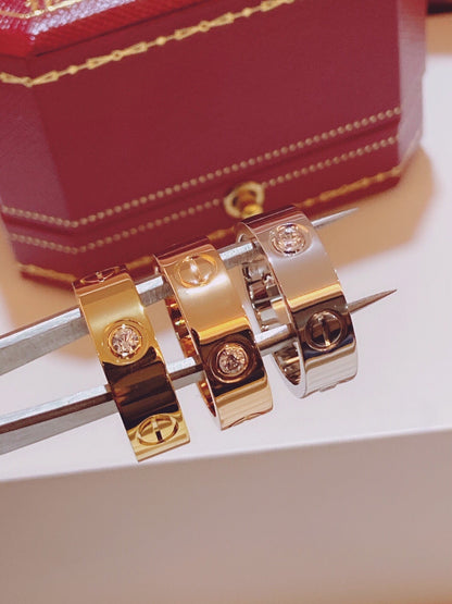 [Luxery]Three-Diamond Ring