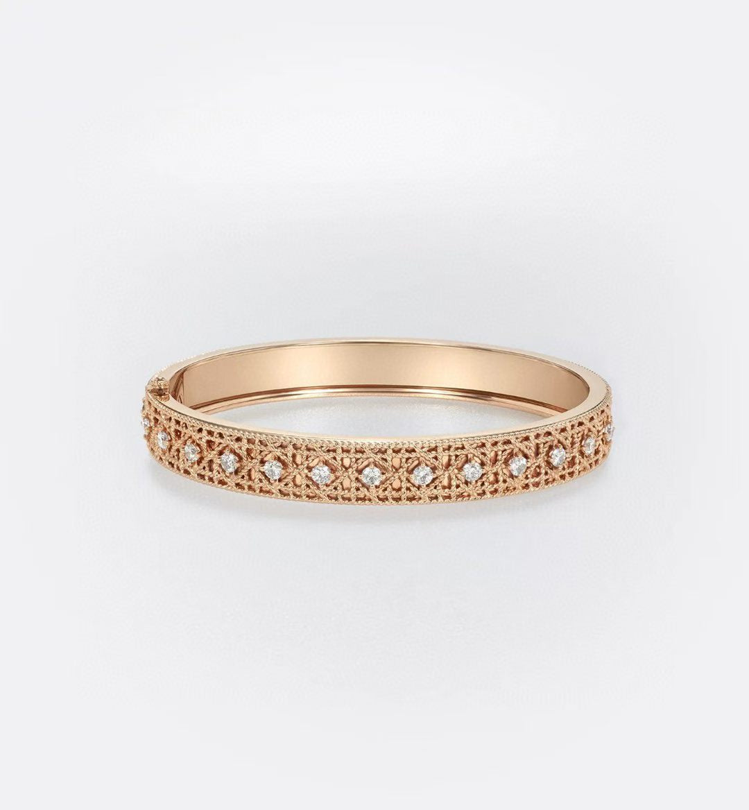 [?Luxery]2026 WOVEN-PATTERN BRACELET SET WITH FULL DIAMOND INLAY THREE-COLORS