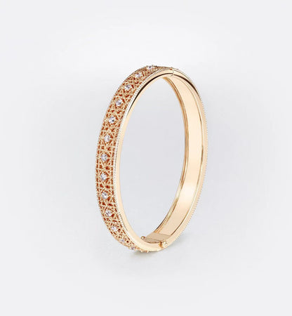 [?Luxery]2026 WOVEN-PATTERN BRACELET SET WITH FULL DIAMOND INLAY THREE-COLORS
