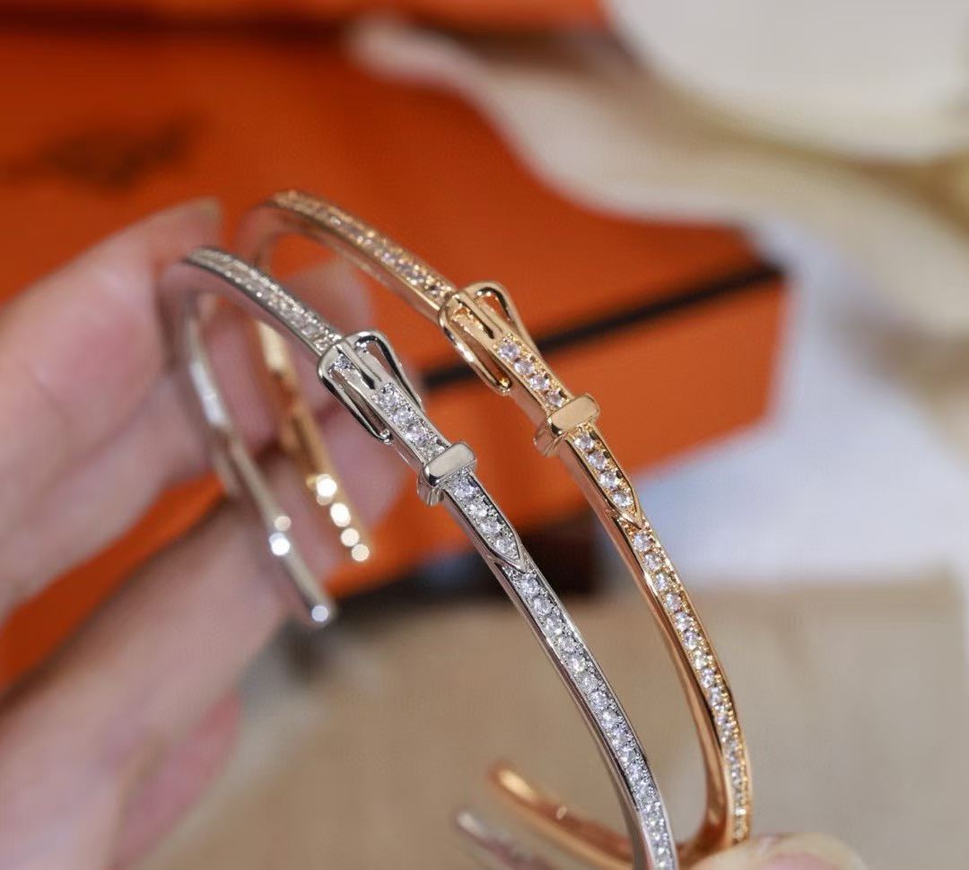[?Luxery]DIAMOND-ENCRUSTED BRACELET THREE COLORS
