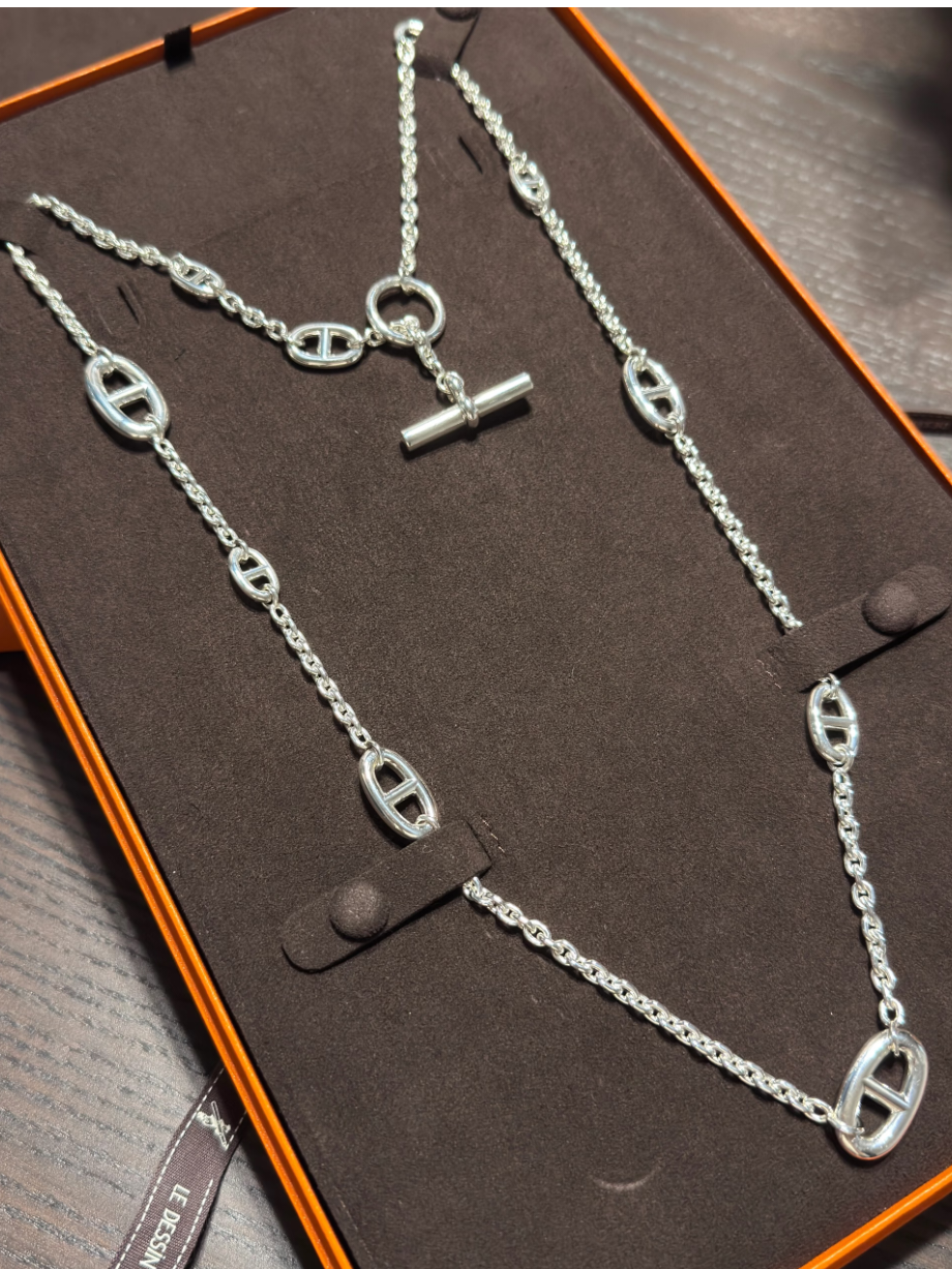 [Luxery]Classic Silver Sweater Chain