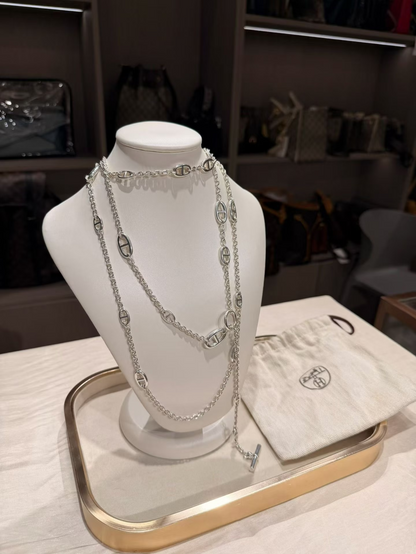 [Luxery]Classic Silver Sweater Chain