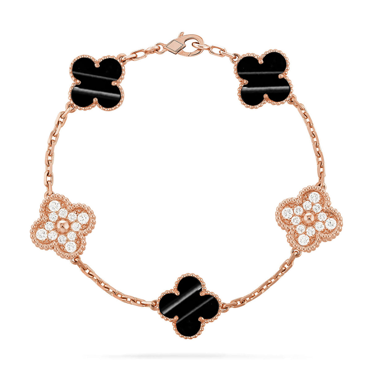 [Luxery] CLOVER 5 MOTIF PULSAR STONE BRACELET COLLECTION