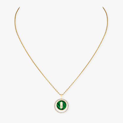 [Luxery]Demo MOVE 1 DIAMOND MALACHITE GOLD DIAMOND NECKLACE