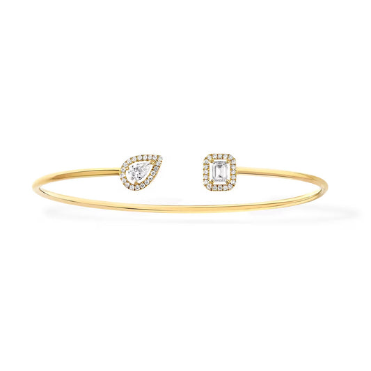 [Luxery]JONC FLEX MY TWIN TOI & MOI SILVER DIAMOND BRACELET