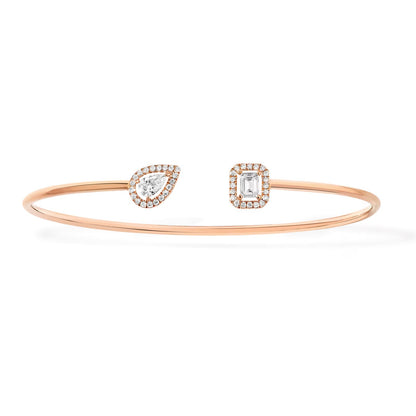 [Luxery]JONC FLEX MY TWIN TOI & MOI SILVER DIAMOND BRACELET