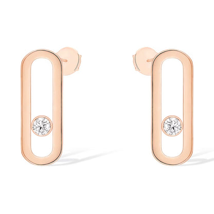 [Luxery]MOVE UNO SMALL 1 DIAMOND EARRINGS