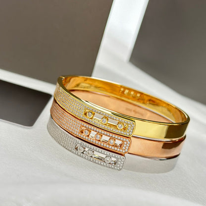 [Luxery]Move Noa Rose Gold Pavé Diamond Bangle Bracelet