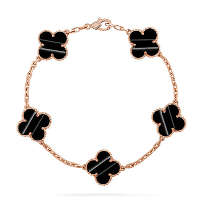 [Luxery] CLOVER 5 MOTIF PULSAR STONE BRACELET COLLECTION