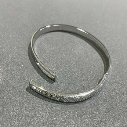 [Luxery]Move Noa Rose Gold Pavé Diamond Bangle Bracelet