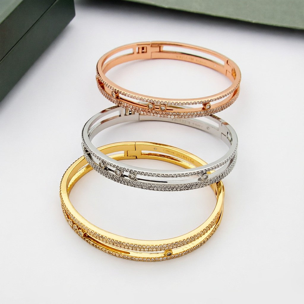 [Luxery]Move Romane pavé bangle