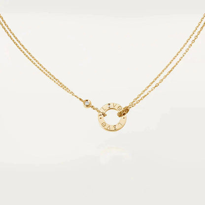 [Luxery]LOVE NECKLACE 16MM 2 DIAMONDS
