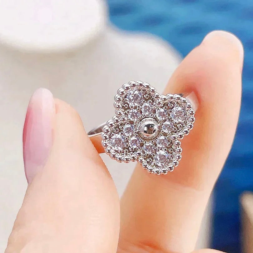 [Luxery]CLOVER DIAMOND RING