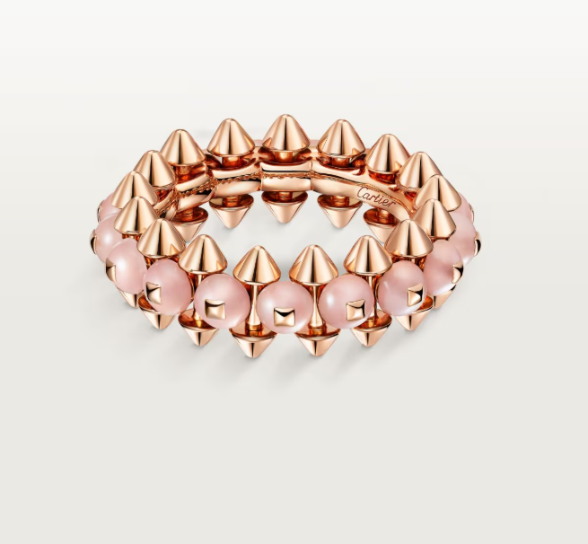 [Luxery]CLASH ELEGANT ROSE GOLD RING FEATURING NATURAL AGATE