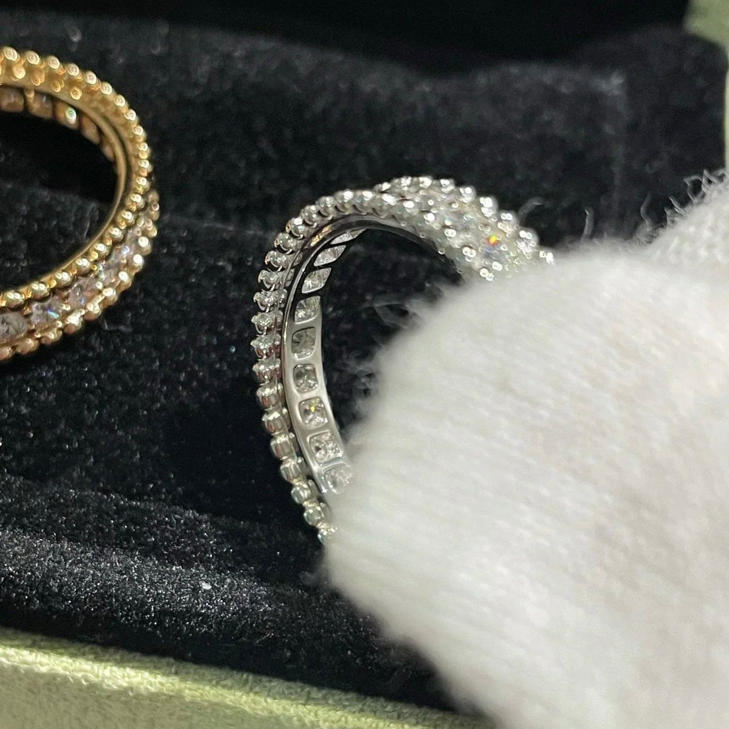 [Luxery]PERLEE DIAMOND SILVER RING