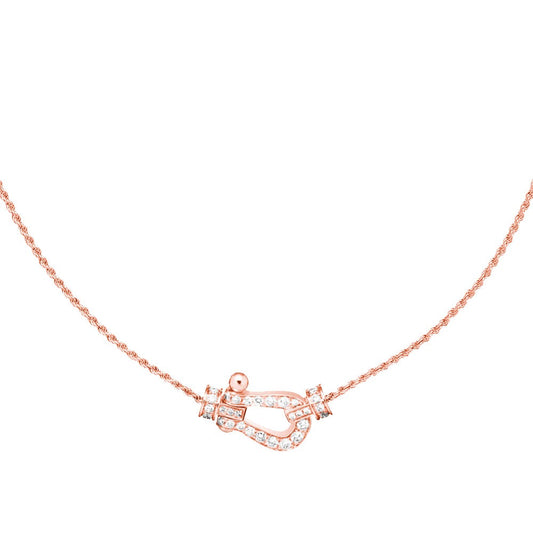 [Luxery]FORCE 10 PINK GOLD DIAMOND NECKLACE