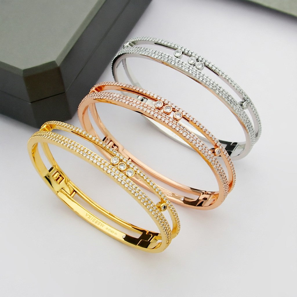 [Luxery]Move Romane pavé bangle