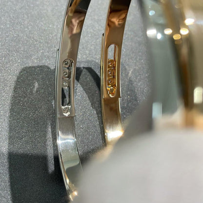 [Luxery]Move Noa Rose Gold Pavé Diamond Bangle Bracelet