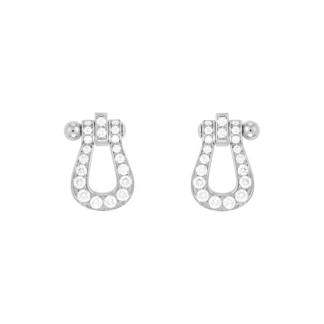 [Luxery]FORCE 10 FULL DIAMOND STUD EARRINGS MINI MODEL