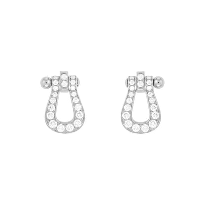[Luxery]FORCE 10 FULL DIAMOND STUD EARRINGS MINI MODEL