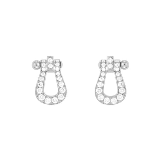 [Luxery]FORCE 10 FULL DIAMOND STUD EARRINGS MINI MODEL