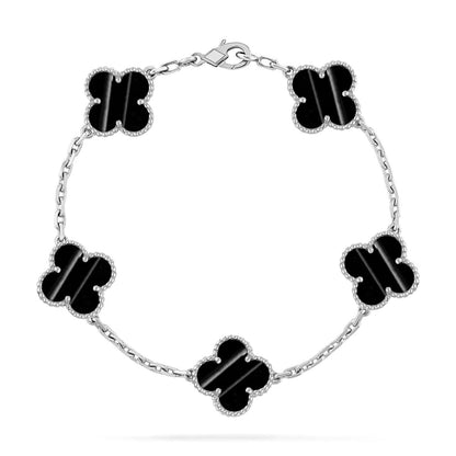 [Luxery] CLOVER 5 MOTIF PULSAR STONE BRACELET COLLECTION
