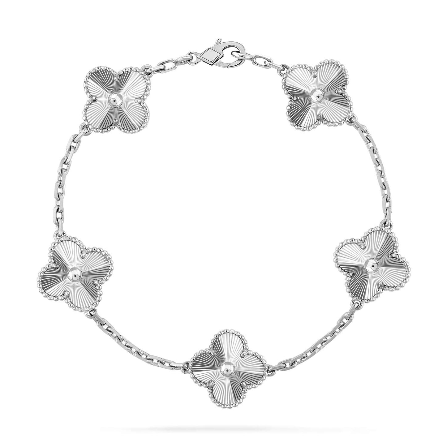 [Luxery] CLOVER 5 MOTIF LASER BRACELET COLLECTION