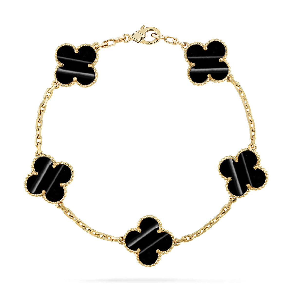 [Luxery] CLOVER 5 MOTIF PULSAR STONE BRACELET COLLECTION
