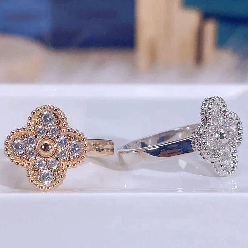 [Luxery]CLOVER DIAMOND RING