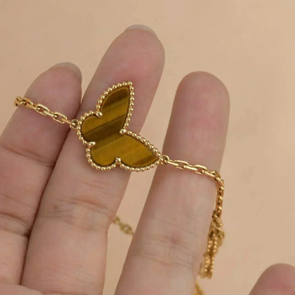 [Luxery]LUCKY SPRING 5 MOTIF GOLD BRACELET
