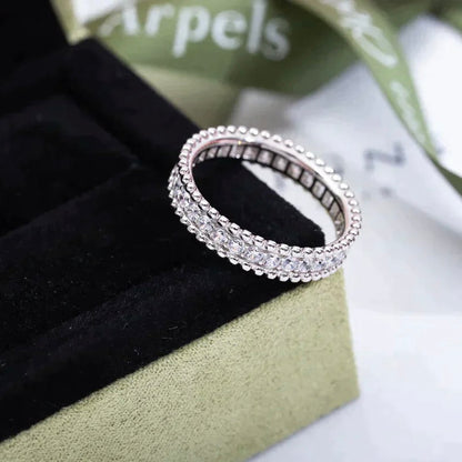 [Luxery]PERLEE DIAMOND SILVER RING