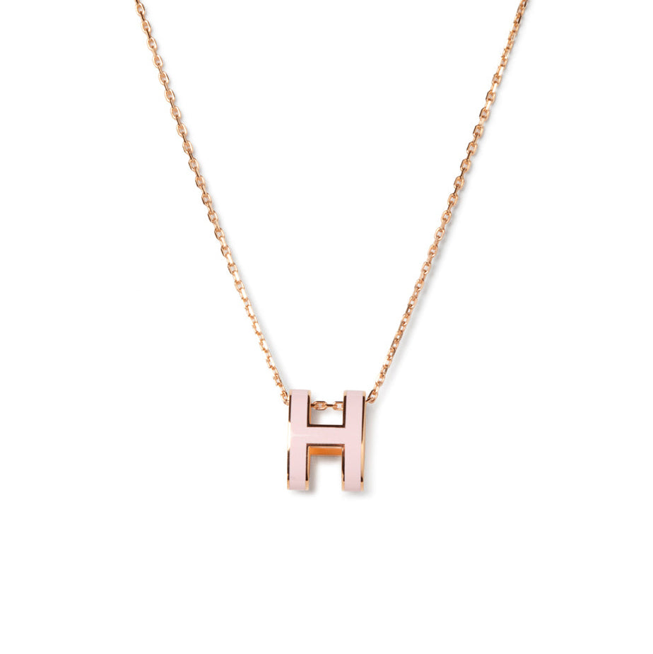 [Luxery]POP H PEDANT PINK GOLD