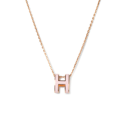 [Luxery]POP H PEDANT PINK GOLD