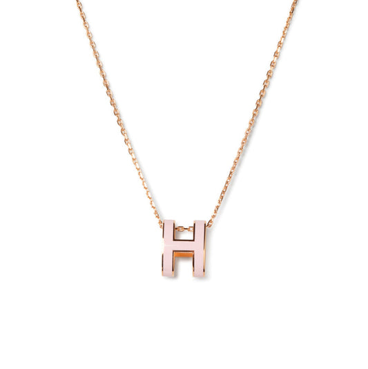 [Luxery]POP H PEDANT PINK GOLD