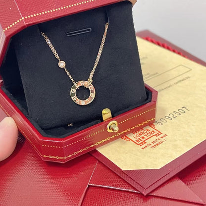 [Luxery]LOVE NECKLACE 16MM 2 DIAMONDS