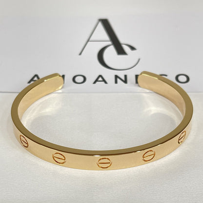 [Luxery]LOVE BRACELET 6.1MM OPEN CUFF